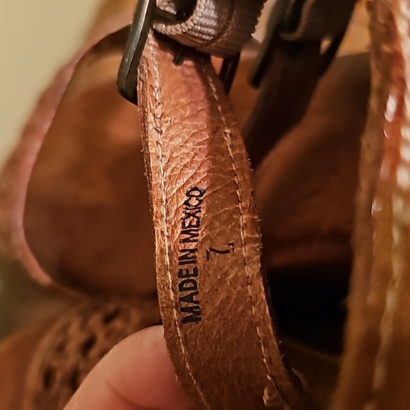 Bed Stu Kenya leather and wood platform sandals - Picture 5 of 9